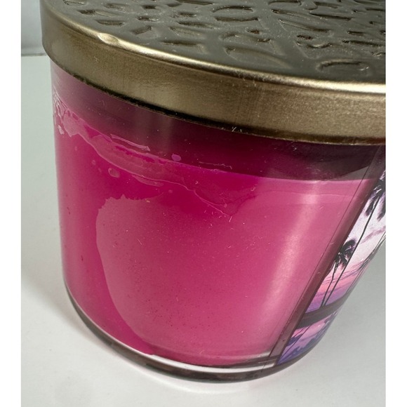 NEW! Bath & Body Works Hawaiian Hibiscus Scented 3 Wick Candle Large 14.5 OZ - Picture 7 of 8